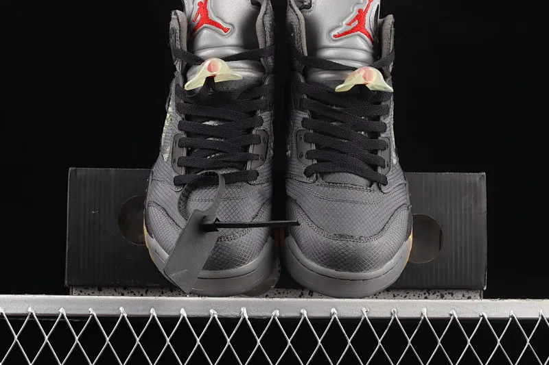 All Categories Air Jordan Jordan Series Basketball Shoes Air Jordan 5 G Version OF x Air Jordan 5 AJ5 Joe 5 Black Sail 3M Reflective Basketball Shoes CT8480-001